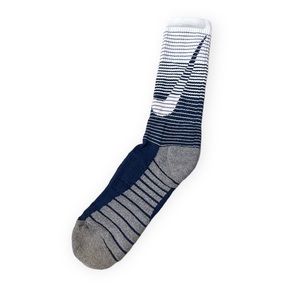 Nike Dri-Fit Basketball Blue & Grey Crew Athletic Socks
